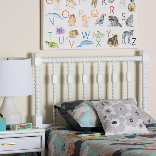 Baxton Studio Baxton Studio Juliette Solid Wood Spindle Headboard for Cottage Farmhouse Twin Bedroom MG9821-White-Twin-Headboard
