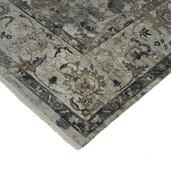 Amer Rugs Morgan Traditional Hand-knotted Area Rug – Luxurious Handcrafted Wool And Silk For Timeless Elegance Pearl Wool, Raw Handspun Silk Mgn10810