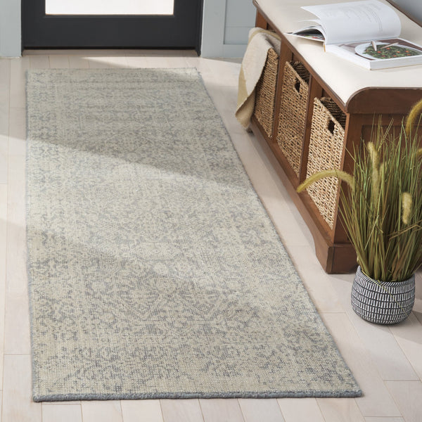 Safavieh Maharaja Transitional Hand Loomed Runner Rug - Timeless Elegance For Your Home Decor And Style Grey 80% Wool,20% Cotton Mhj301f-28