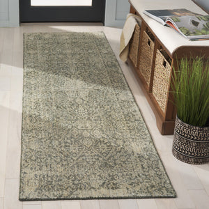 Safavieh Maharaja Transitional Hand Loomed Runner Rug - Timeless Elegance For Your Home Decor And Style Green 80% Wool,20% Cotton Mhj301y-28