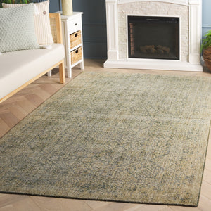 Safavieh Maharaja Hand-loomed Area Rug - Luxurious Grey With Floral And Geometric Motifs For Elegant Spaces Green 80% Wool,20% Cotton Mhj301y-8