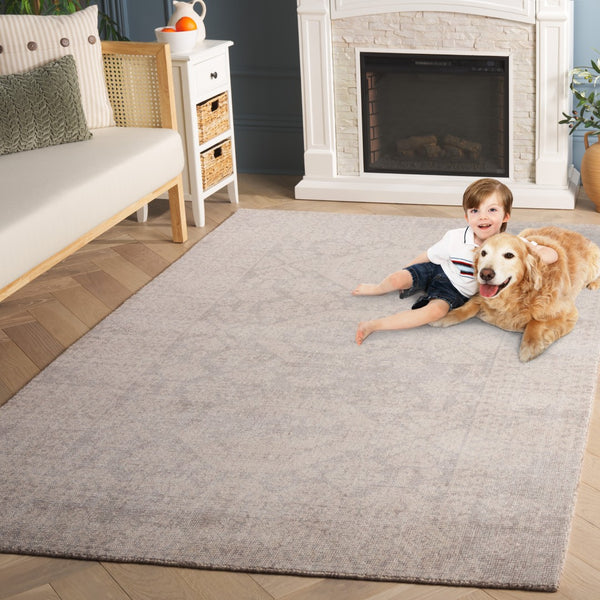 Safavieh Maharaja Exquisite Hand-loomed Area Rug For Elegant Living Spaces – Durable, Transitional Design Taupe 80% Wool,20% Cotton Mhj302e-4