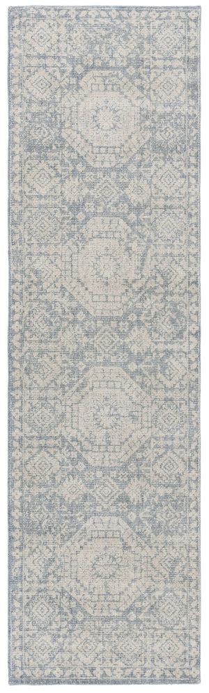 Safavieh Maharaja Hand-loomed Runner Rug - Timeless Elegance With Botanical Motifs For Any Home Decor Style Blue 80% Wool,20% Cotton Mhj302m-28