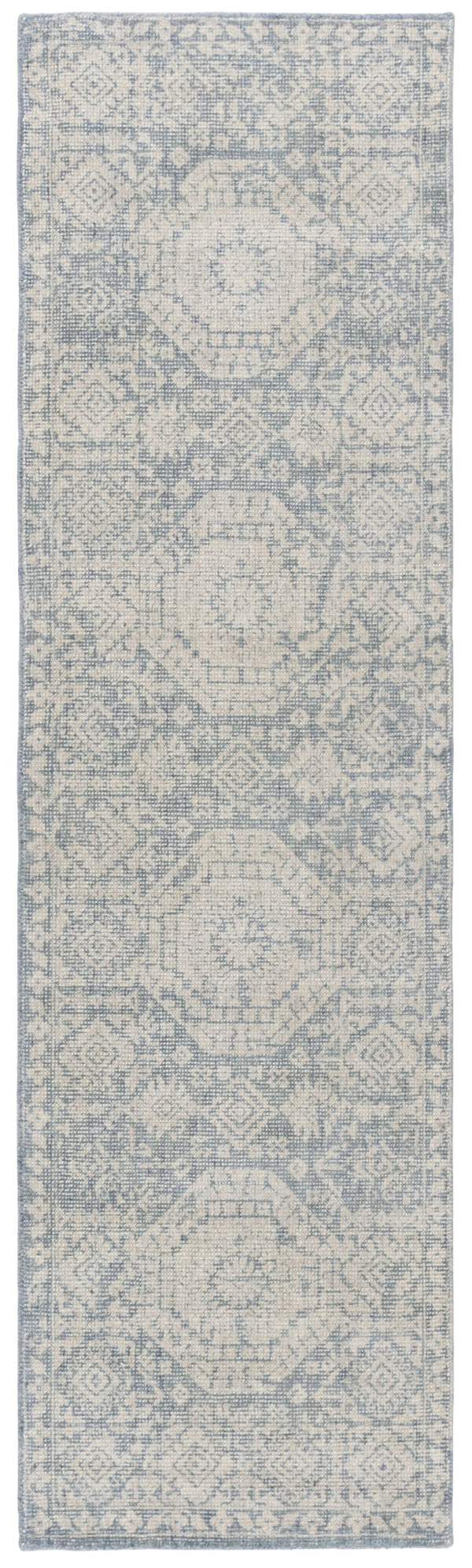 Safavieh Maharaja Hand-loomed Runner Rug - Timeless Elegance With Botanical Motifs For Any Home Decor Style Blue 80% Wool,20% Cotton Mhj302m-28