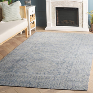 Safavieh Maharaja Exquisite Hand-loomed Area Rug For Elegant Living Spaces – Durable, Transitional Design Blue 80% Wool,20% Cotton Mhj302m-8