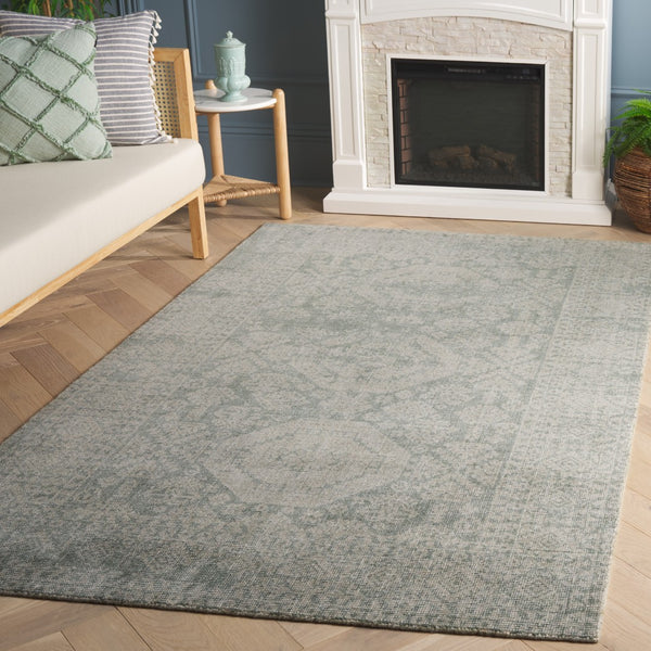 Safavieh Maharaja Exquisite Hand-loomed Area Rug For Elegant Living Spaces – Durable, Transitional Design Sage ,Green 80% Wool,20% Cotton Mhj302w-6