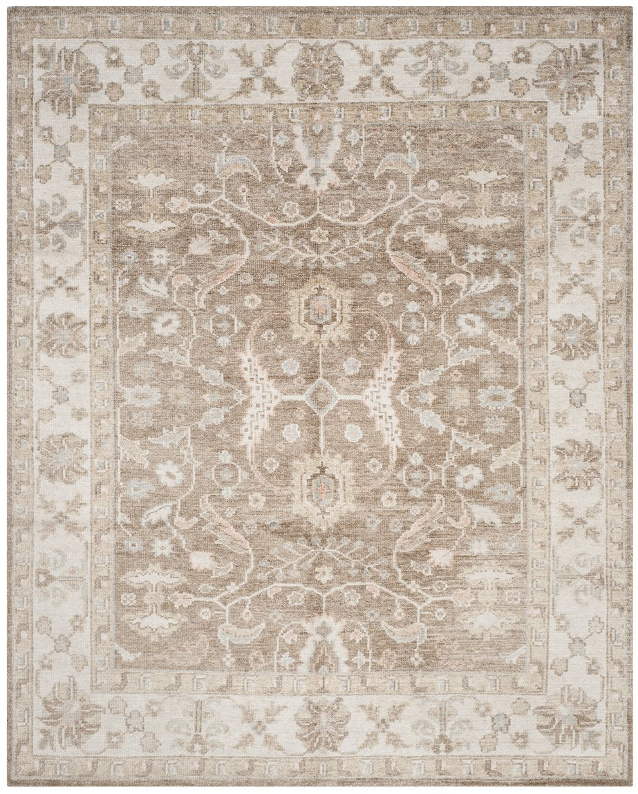 Safavieh Moharaja Large Hand-knotted Area Rug 9x12 Ft In Brown And Ivory – Luxurious Comfort & Style For Your Home Brown ,Ivory Viscose Mhj406a-9