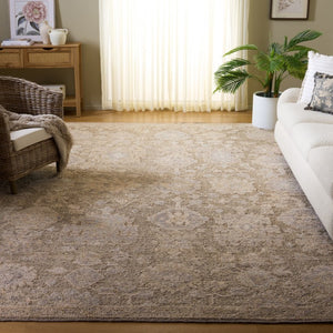 Safavieh Maharaja Hand Knotted Wool Area Rug Solid Neutral Tones for Large Living Spaces 8'-0" x 10'-0" MHJ501F-8