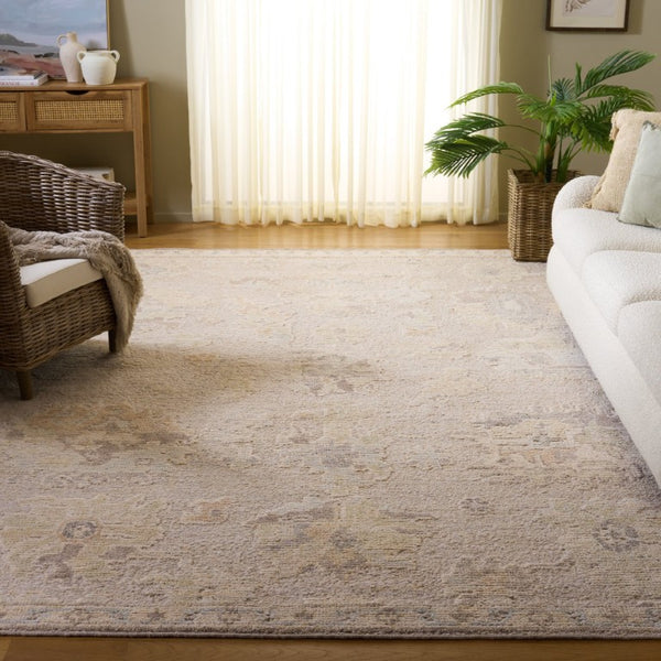 Safavieh Maharaja Hand Knotted Wool Area Rug Soft Silver Grey Pile for Living Rooms 9'-0" x 12'-0" MHJ502G-9