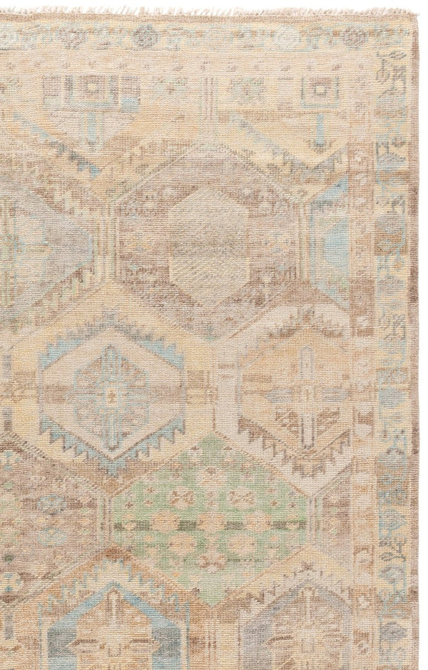 Safavieh Maharaja Hand Knotted Wool Area Rug Traditional Beige Blue Indoor Large Room 10'-0" x 14'-0" MHJ505B-10