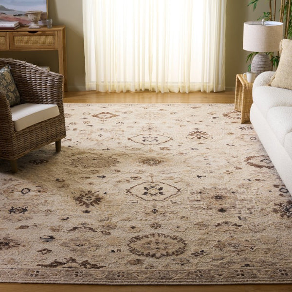 Safavieh Maharaja Hand Knotted Wool Area Rug Warm Beige Solid Living Room Floor Accent 8'-0" x 10'-0" MHJ507B-8