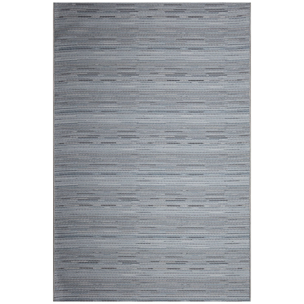 Trans Ocean Liora Manne Miranda Tweed Stripe Indoor/Outdoor Area Rug - Stylish Multicolor Design For Any Space Blue Polypropylene,Polyester Mia80766133