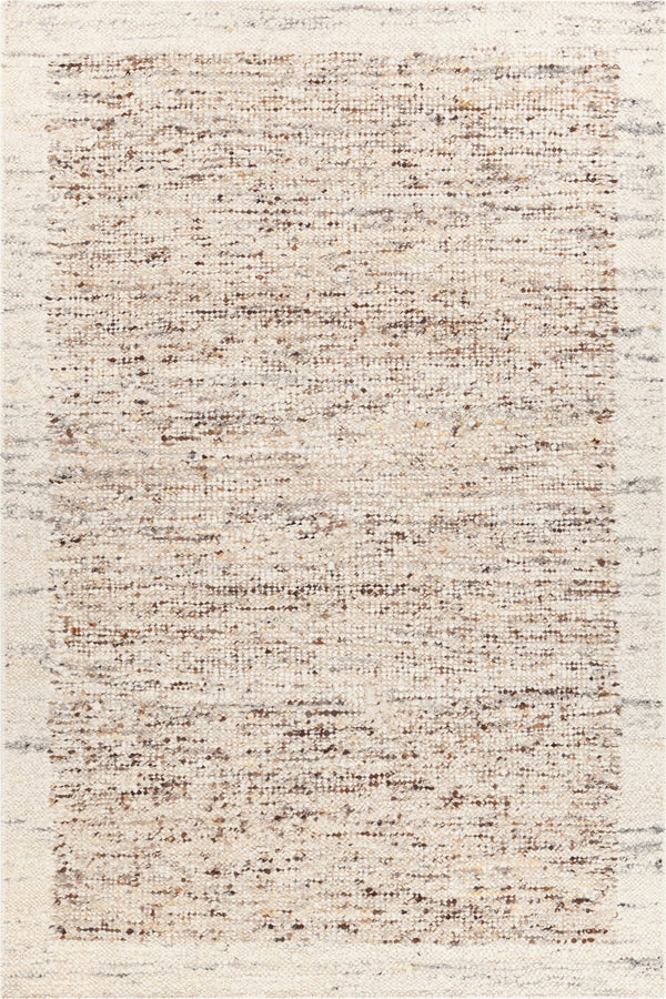 Chandra Rugs Hand Woven Contemporary Rug - Luxurious 100% Wool Artisan Craftsmanship For Stylish Home Décor White,Grey,Brown Wool Mic57402-576