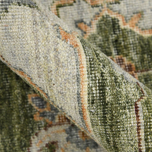 Amer Rugs Milano Classic Medallion Hand-knotted Area Rug In Luxurious New Zealand Wool For Elegant Décor Stone White Wool Mil100912