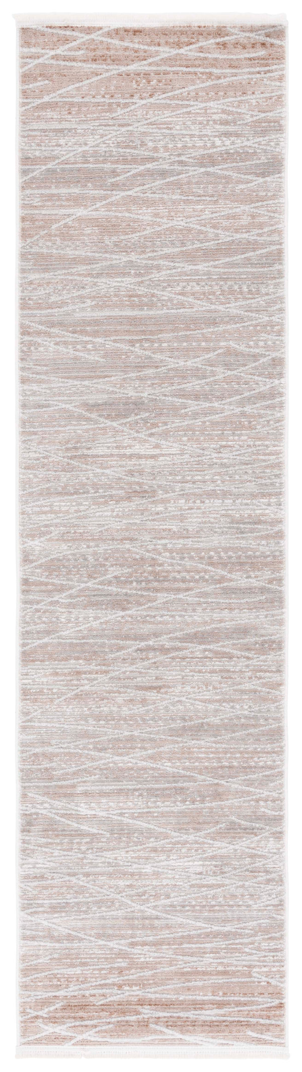 Safavieh Mila Modern Runner Rug - Timeless Beige And Grey Elegance For Hallways, Entrances, And More! Beige ,Grey Polyester Mil222b-5