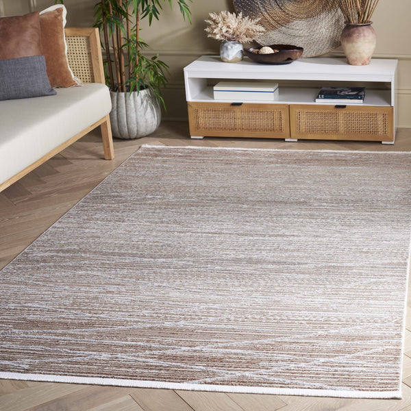 Safavieh Mila Modern Runner Rug - Timeless Beige And Grey Elegance For Hallways, Entrances, And More! Beige ,Grey Polyester Mil222b-5