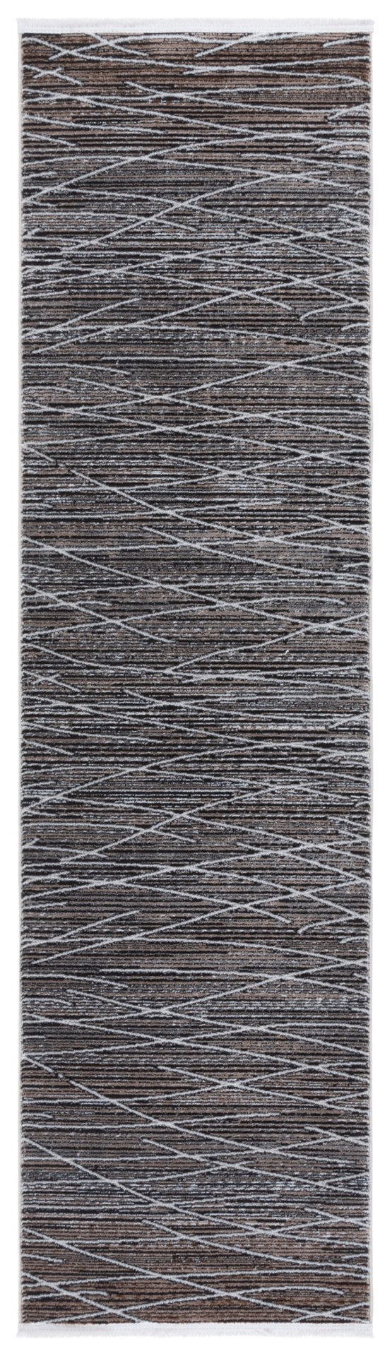 Safavieh Mila Modern Area Rug - Elegant Power Loomed Design For Living Room, Bedroom, Or Office Decor Beige ,Ivory Black Polyester Mil222c-9