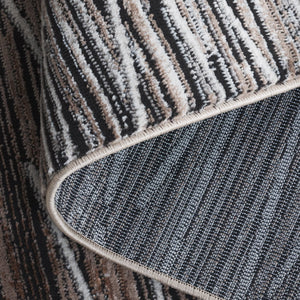 Safavieh Mila Modern Runner Rug - Elegant Turkish Design For Hallways, Soft Touch, Chic Home Decor Accent Beige ,Ivory Black Polyester Mil222c-5