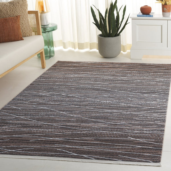 Safavieh Mila Modern Runner Rug - Elegant Turkish Design For Hallways, Soft Touch, Chic Home Decor Accent Beige ,Ivory Black Polyester Mil222c-5