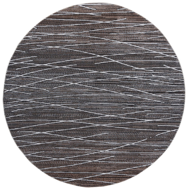 Safavieh Mila Modern Runner Rug - Elegant Turkish Design For Hallways, Soft Touch, Chic Home Decor Accent Beige ,Ivory Black Polyester Mil222c-7r