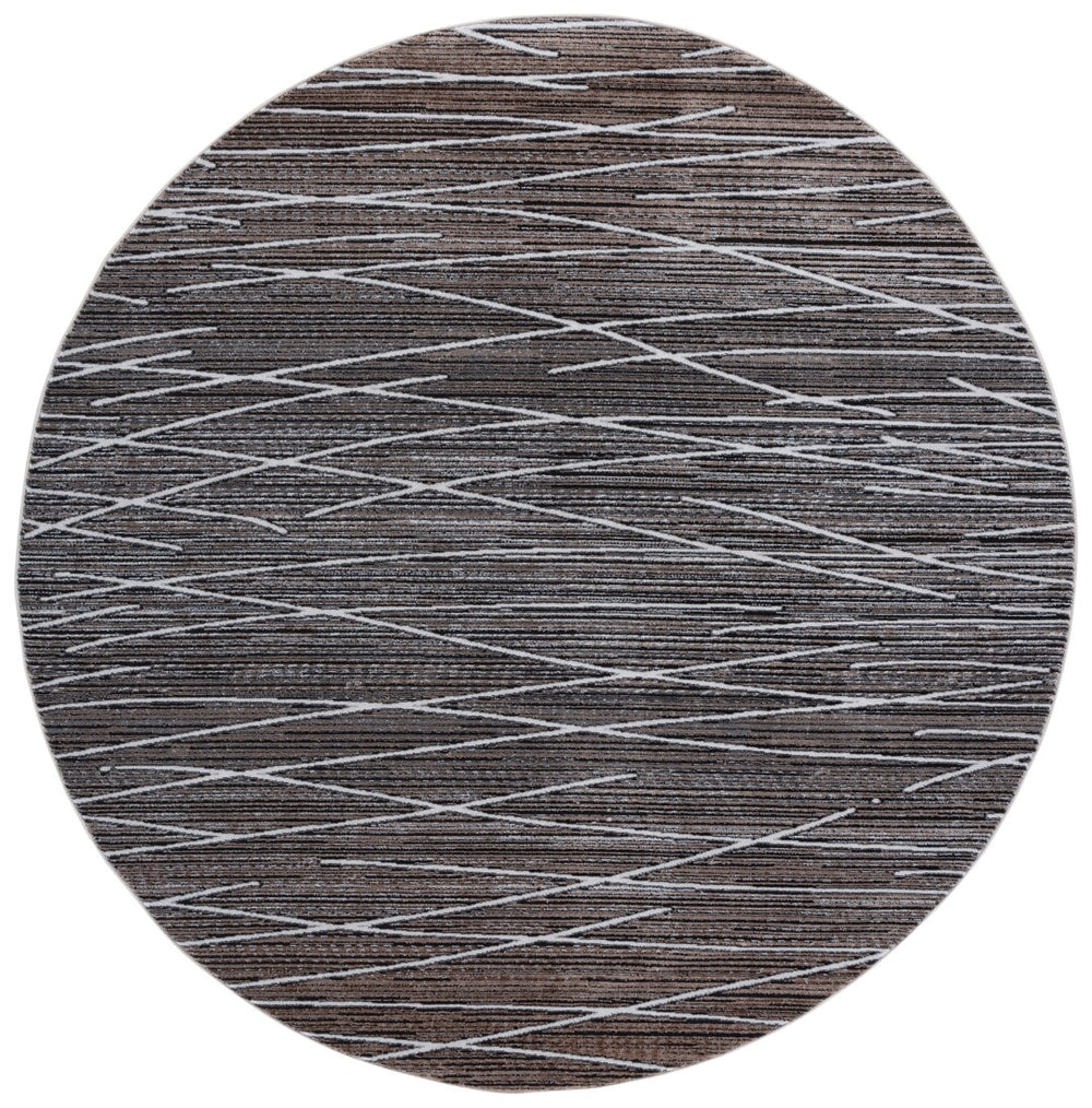 Safavieh Mila Modern Area Rug - Elegant Power Loomed Design For Living Room, Bedroom, Or Office Decor Beige ,Ivory Black Polyester Mil222c-9