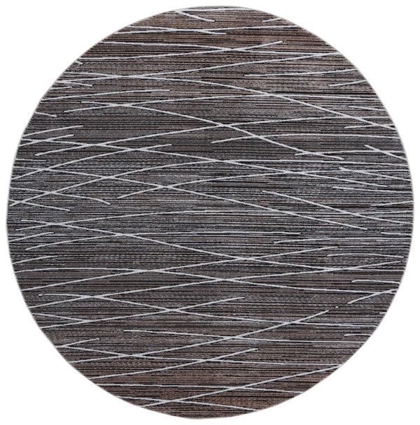 Safavieh Mila Modern Area Rug - Elegant Power Loomed Design For Living Room, Bedroom, Or Office Decor Beige ,Ivory Black Polyester Mil222c-9