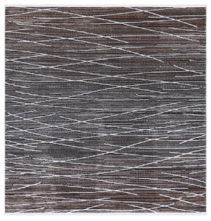 Safavieh Mila Modern Area Rug - Elegant Power Loomed Design For Living Room, Bedroom, Or Office Decor Beige ,Ivory Black Polyester Mil222c-9