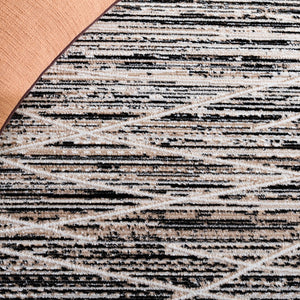 Safavieh Mila Modern Area Rug - Elegant Power Loomed Design For Living Room, Bedroom, Or Office Decor Black ,Beige Ivory Polyester Mil222z-9