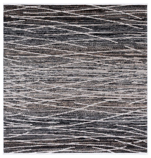 Safavieh Mila Modern Area Rug - Elegant Power Loomed Design For Living Room, Bedroom, Or Office Decor Black ,Beige Ivory Polyester Mil222z-9