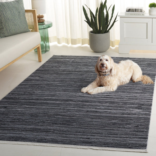 Safavieh Mila Modern Runner Rug - Stylish Power Loomed Polyester Design For Elegant Home Decor Upgrade Beige ,Black Polyester Mil224b-5