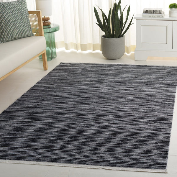 Safavieh Mila Modern Runner Rug - Stylish Power Loomed Polyester Design For Elegant Home Decor Upgrade Beige ,Black Polyester Mil224b-5
