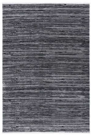 Safavieh Mila Modern Runner Rug - Stylish Power Loomed Polyester Design For Elegant Home Decor Upgrade Beige ,Black Polyester Mil224b-5