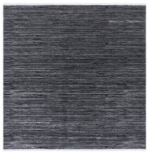 Safavieh Mila Modern Runner Rug - Stylish Power Loomed Polyester Design For Elegant Home Decor Upgrade Beige ,Black Polyester Mil224b-7sq