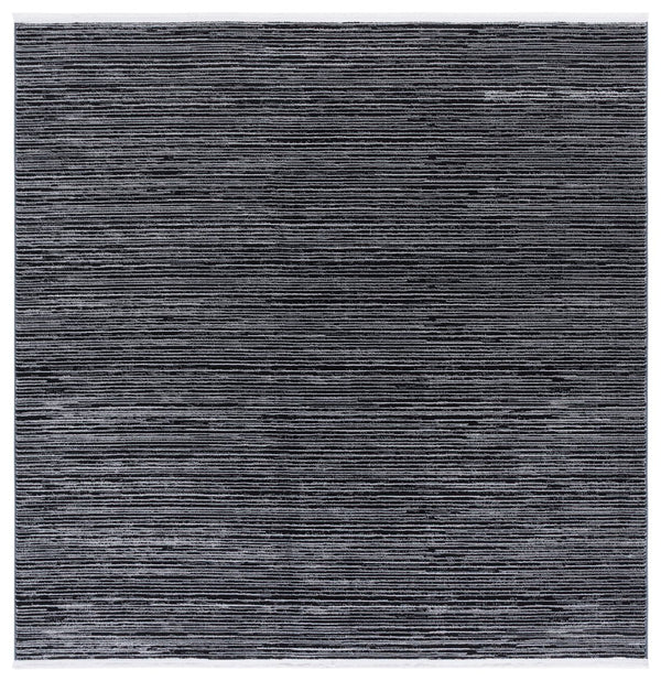 Safavieh Mila Modern Runner Rug - Stylish Power Loomed Polyester Design For Elegant Home Decor Upgrade Beige ,Black Polyester Mil224b-7sq