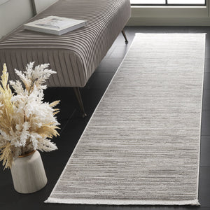 Safavieh Mila Modern Area Rug - Exquisite Power Loomed Design In Elegant Grey And Ivory For Contemporary Spaces Grey ,Ivory Polyester Mil224f-7r