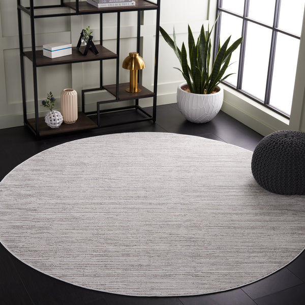 Safavieh Mila Modern Area Rug - Exquisite Power Loomed Design In Elegant Grey And Ivory For Contemporary Spaces Grey ,Ivory Polyester Mil224f-7r
