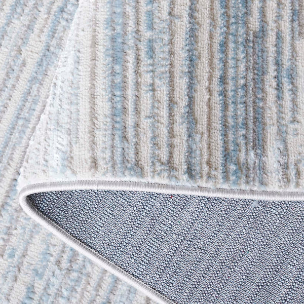 Safavieh Mila Modern Area Rug - Exquisite Power Loomed Design In Elegant Grey And Ivory For Contemporary Spaces Light Blue ,Grey Polyester Mil224k-28