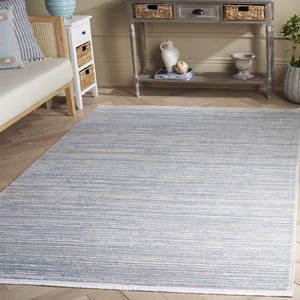 Safavieh Mila Modern Area Rug - Exquisite Power Loomed Design In Elegant Grey And Ivory For Contemporary Spaces Light Blue ,Grey Polyester Mil224k-28