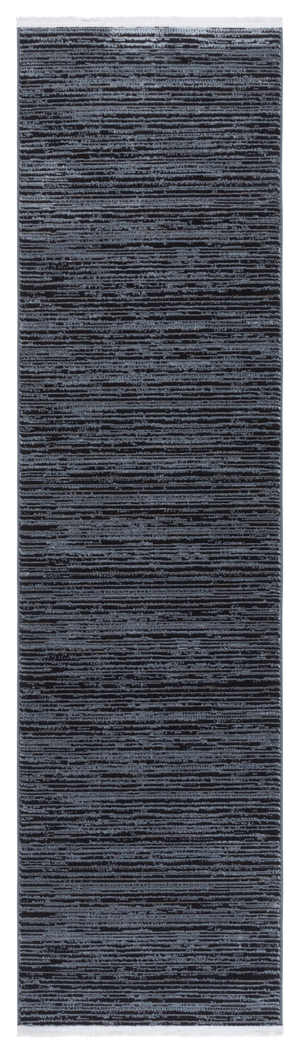 Safavieh Mila Modern Runner Rug - Stylish Power Loomed Polyester Design For Elegant Home Decor Upgrade Light Blue ,Black Polyester Mil224l-28