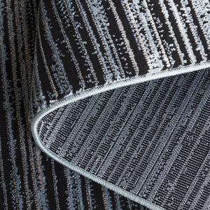 Safavieh Mila Elegant Area Rug – Modern Turkish Design In Neutral Shades For Stylish Home Decor Upgrade Light Blue ,Black Polyester Mil224l-4