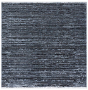 Safavieh Mila Modern Runner Rug - Stylish Power Loomed Polyester Design For Elegant Home Decor Upgrade Light Blue ,Black Polyester Mil224l-7sq