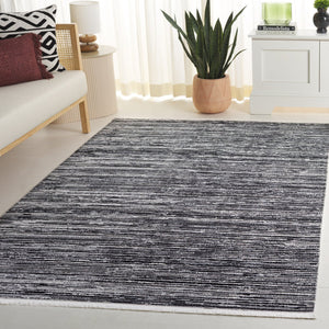 Safavieh Mila Modern Runner Rug - Stylish Power Loomed Polyester Design For Elegant Home Decor Upgrade Black ,Ivory Polyester Mil224z-5