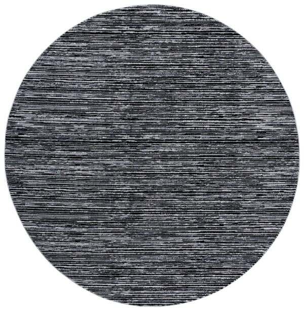 Safavieh Mila Modern Runner Rug - Stylish Power Loomed Polyester Design For Elegant Home Decor Upgrade Black ,Ivory Polyester Mil224z-7r