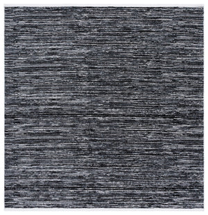 Safavieh Mila Modern Runner Rug - Stylish Power Loomed Polyester Design For Elegant Home Decor Upgrade Black ,Ivory Polyester Mil224z-7sq