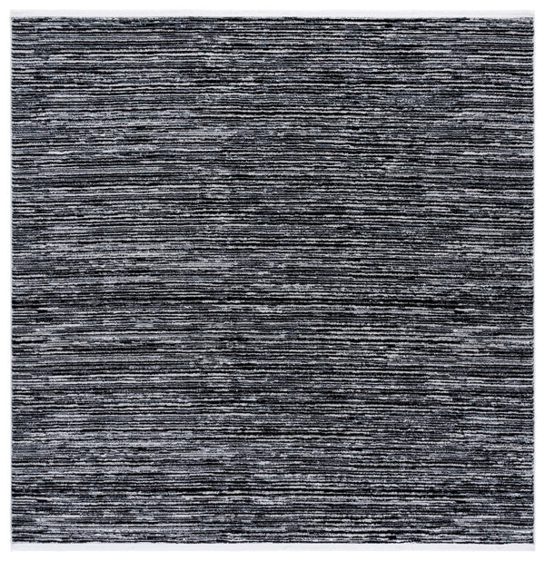 Safavieh Mila Modern Runner Rug - Stylish Power Loomed Polyester Design For Elegant Home Decor Upgrade Black ,Ivory Polyester Mil224z-7sq