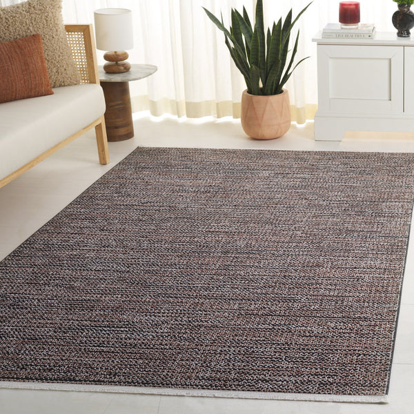 Safavieh Mila Modern Runner Rug - Elegant Power Loomed Polyester For High-traffic Areas In Your Home Decor Beige ,Black Polyester Mil226b-5