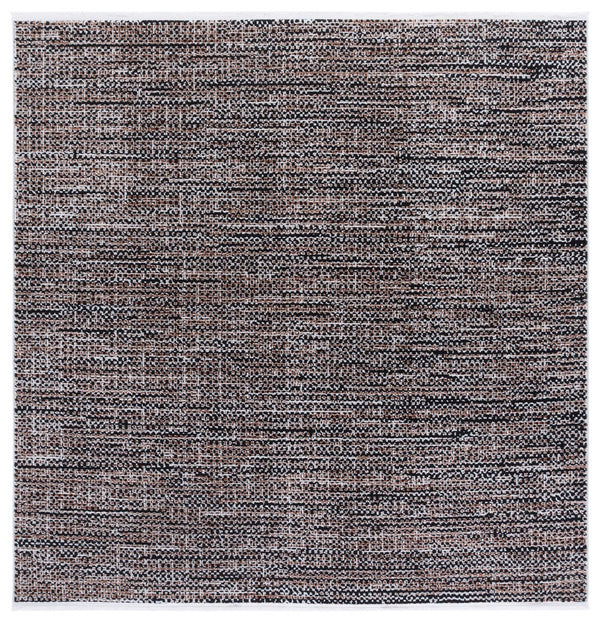 Safavieh Mila Modern Runner Rug - Elegant Power Loomed Polyester For High-traffic Areas In Your Home Decor Beige ,Black Polyester Mil226b-7sq