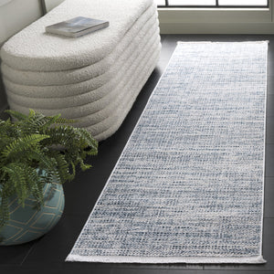 Safavieh Mila Modern Abstract Area Rug - Elegant Blue And Ivory Design For Luxurious Home Decor Comfort Blue ,Ivory Polyester Mil226m-9