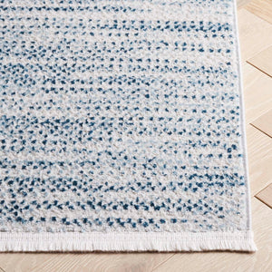 Safavieh Mila Modern Abstract Area Rug - Elegant Blue And Ivory Design For Luxurious Home Decor Comfort Blue ,Ivory Polyester Mil226m-9