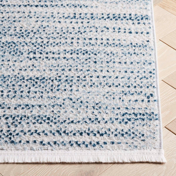 Safavieh Mila Modern Abstract Area Rug - Elegant Blue And Ivory Design For Luxurious Home Decor Comfort Blue ,Ivory Polyester Mil226m-9